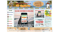 Desktop Screenshot of loteriaelquijote.com