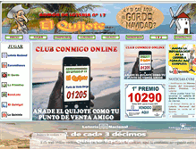 Tablet Screenshot of loteriaelquijote.com